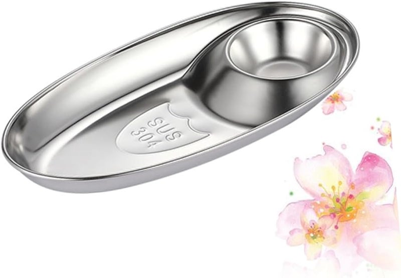 3 Pcs Stainless Steel Dipping Bowls For Condiments Sauces Snack Plates - Image 4